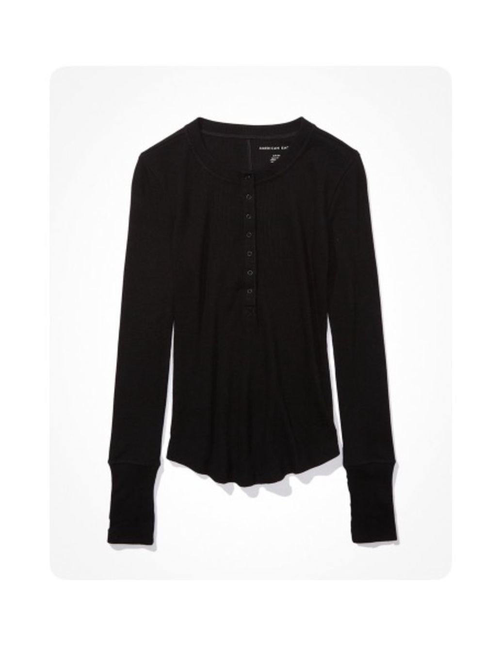 American Eagle Outfitters Long-Sleeve Henley Thermal